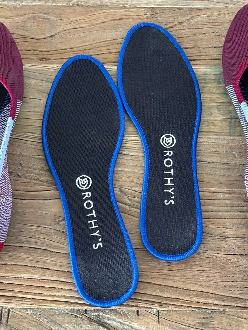 Rothy’s Limited Edition Berry Colorblock Round Toe Flats Women's Size 10.5
